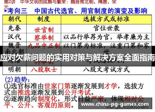 应对欠薪问题的实用对策与解决方案全面指南